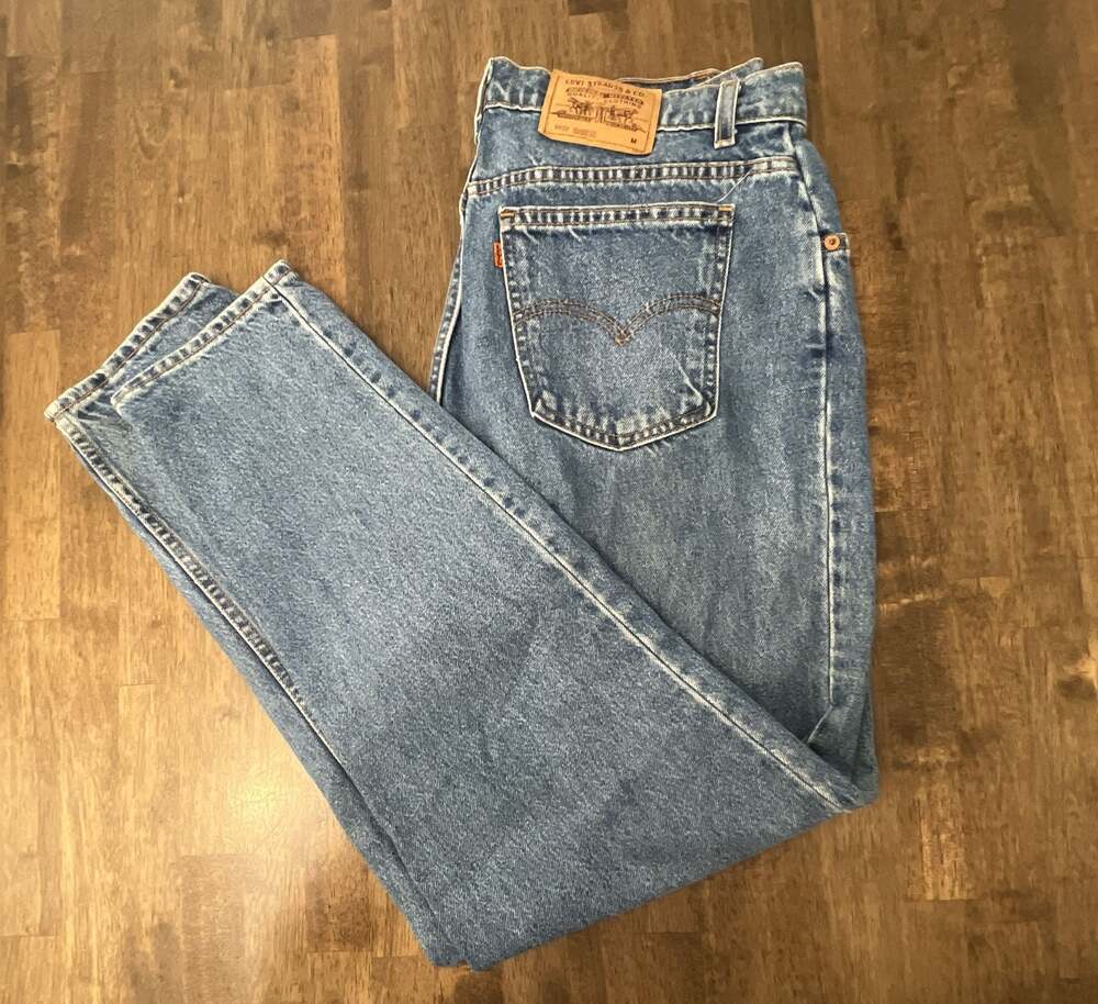 Vintage 90s Levi's 9922 Relaxed Fit Tapered Leg Mom Jeans Orange Tab Sz: M 34x30